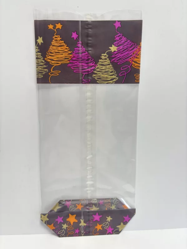 Chritmas Party Sachet fond carton décoré - Christmas party - Lot de 100 unités