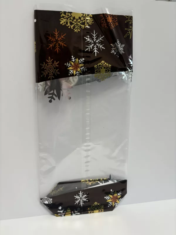 Sachet fond carton décoré - Infinity sparkling - Lot de 100 unités