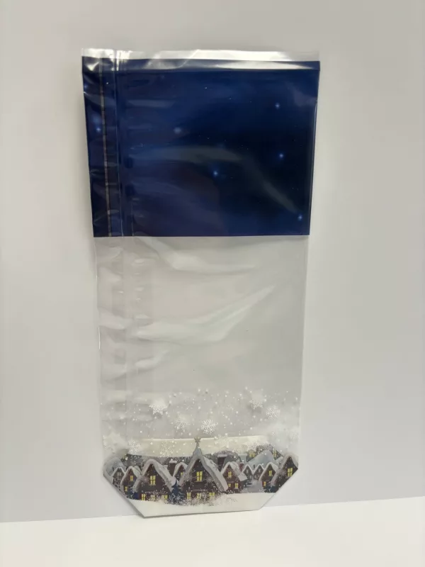 Sachet fond carton décoré - Pleine lune - Lot de 100 unités