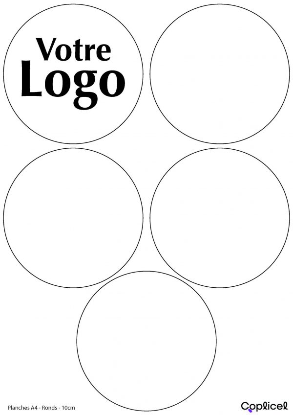 Planches d'étiquettes autocollantes personnalisées- A4 – Image 6