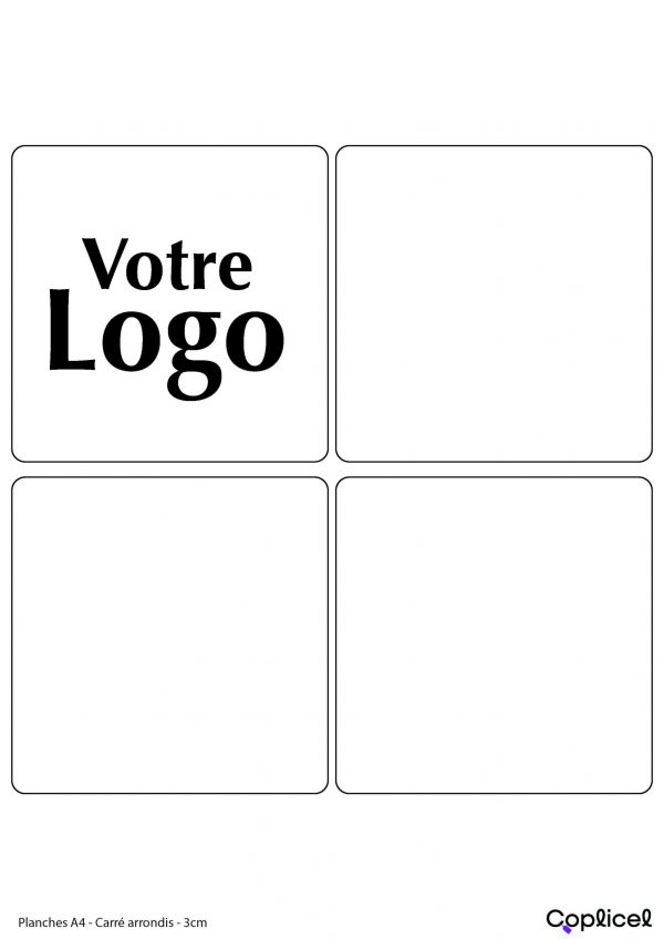 Planches d'étiquettes autocollantes personnalisées- A4 – Image 9